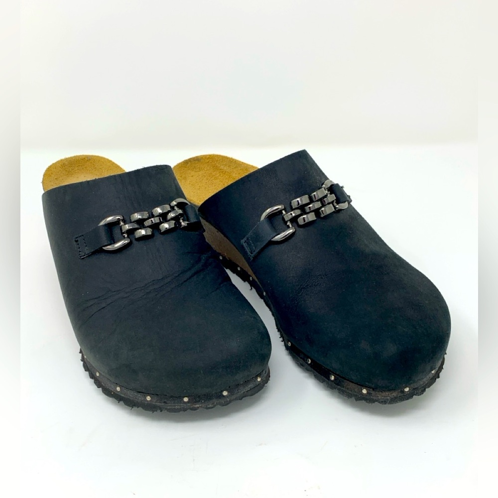 Birkenstock Papillio Platform Mule with Metallic Accents sz 38